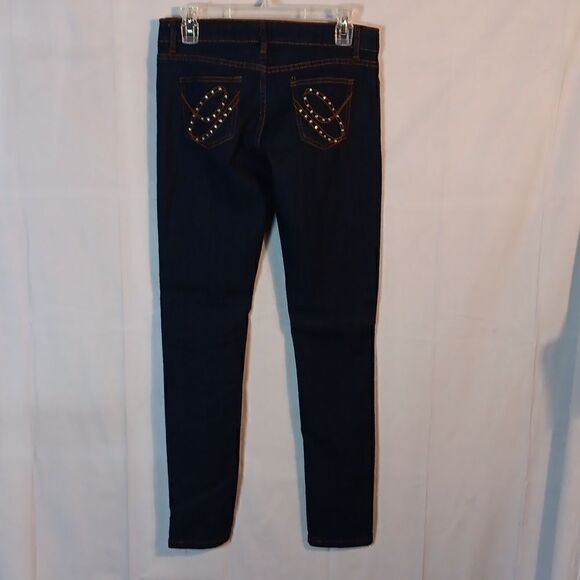 Blue Night USA Stretch Denim Low Rise Skinny Jeans - Picture 2 of 9